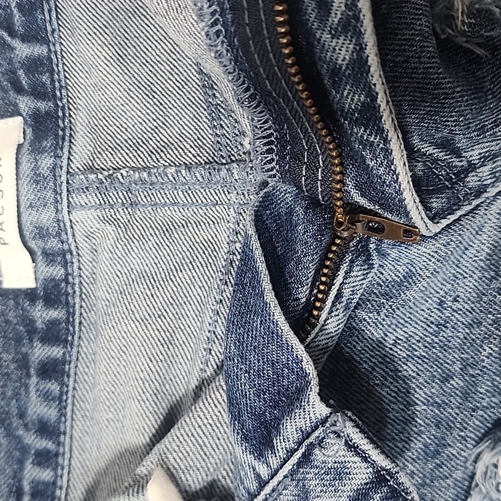 PacSun Blue Jean Shorts Distressed Casual. 25 - Picture 5 of 8